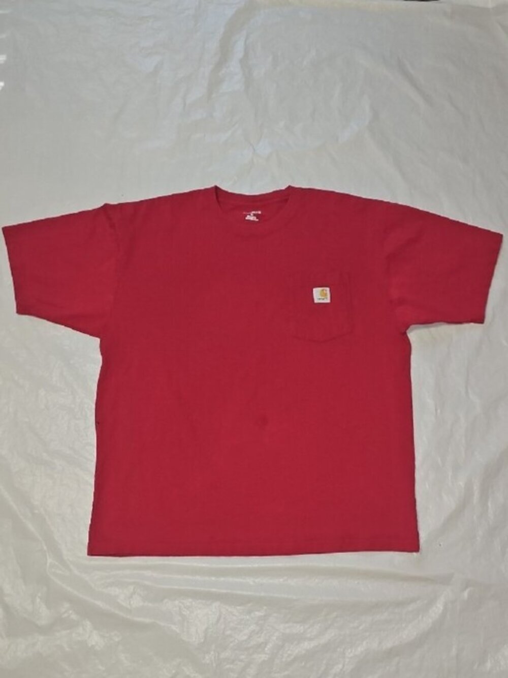 Carhartt Men's Large Red Pocket T-Shirt Flawed Used
